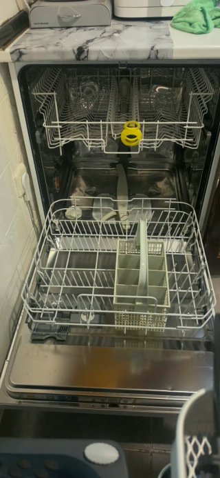Lavavajillas Zanussi blanco con pegatinas Minnie