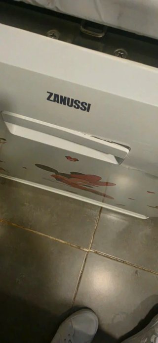 Lavavajillas Zanussi blanco con pegatinas Minnie
