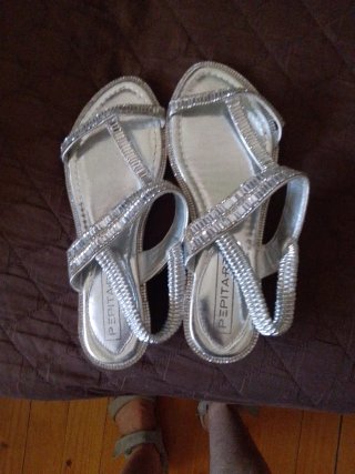 Sandalias Pepita Plateadas,
