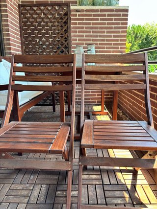 Mesa extensible y 2 Sillas Terraza