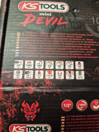 Pistola de impacto KS Tools Devil modelo compacto.