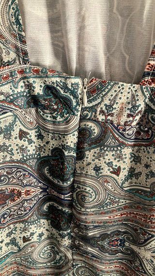 Vestido estampado paisley mujer