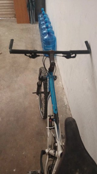 Bicicleta Decathlon Rockrider Blanca/Azul