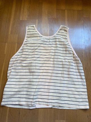 Crop top rayas y estampado