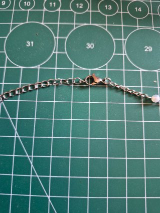 Collana con cuore in opale e catena in acciaio