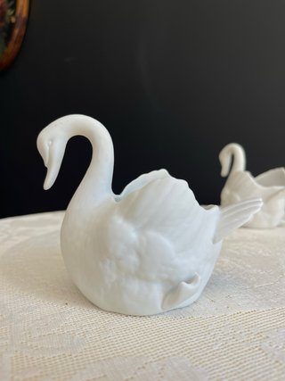 Cisne Vista Alegre em Porcelana