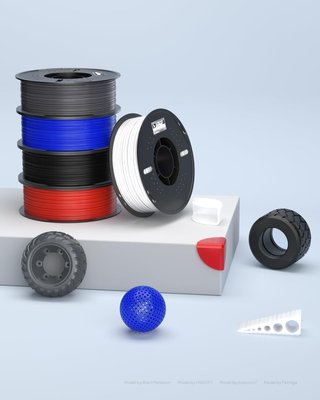 ELEGOO Filamentos TPU 95A 1.75mm Negro y Blanco