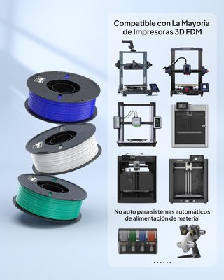 ELEGOO Filamentos TPU 95A 1.75mm Negro y Blanco