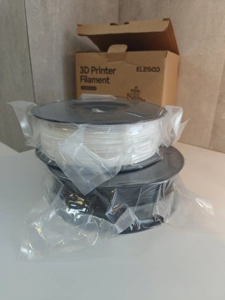ELEGOO Filamentos TPU 95A 1.75mm Negro y Blanco