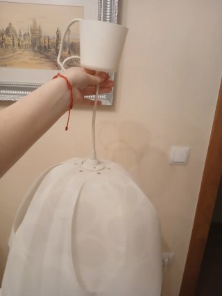 Lámpara colgante Ikea blanca