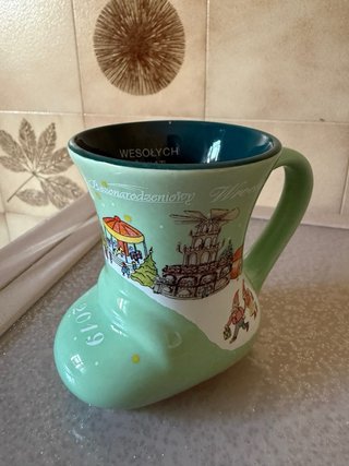 Tazza stivale Mercatino Natale Wrocław 2019