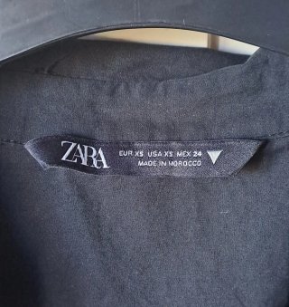 Abito camicia Zara nero