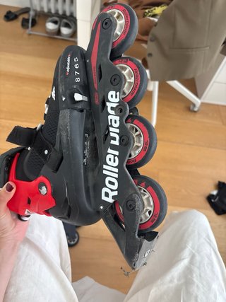 Patines Rollerblade Rojos y Negros
