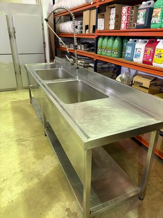 FREGADERO INDUSTRIAL 300CM
