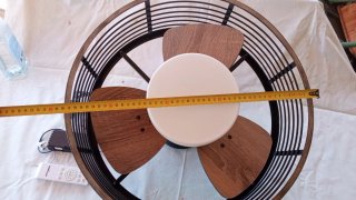 Ventilador de techo madera y metal