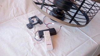 Ventilador de techo madera y metal