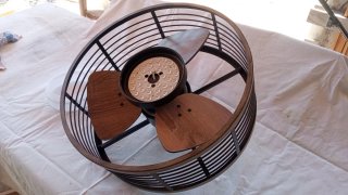 Ventilador de techo madera y metal