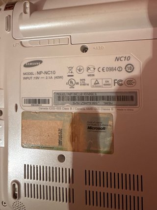 Samsung NC10 Netbook Vintage