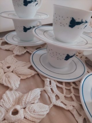 Juego de té vintage Harmonia porcelana