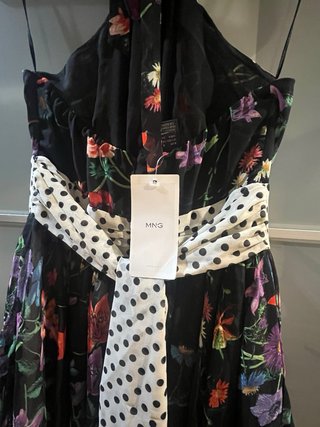 Vestido Mango Largo Estampado Talla S (solo envios