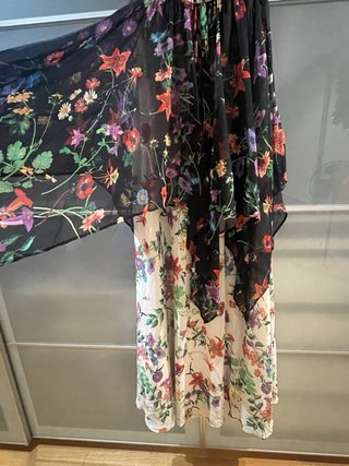 Vestido Mango Largo Estampado Talla S (solo envios