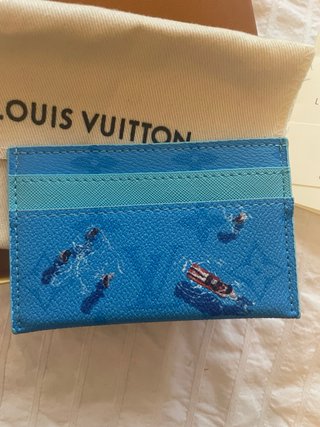 Louis Vuitton Tarjetero Azul Multicolor