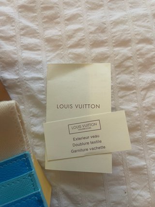 Louis Vuitton Tarjetero Azul Multicolor