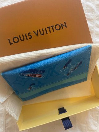Louis Vuitton Tarjetero Azul Multicolor