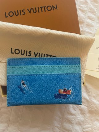 Louis Vuitton Tarjetero Azul Multicolor