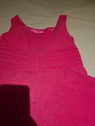 Vestido niña fucsia