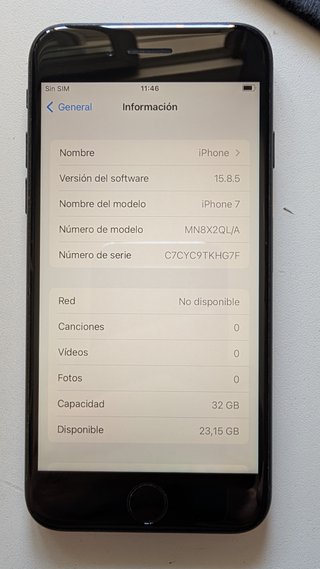 iPhone 7 32GB Negro muy buen estado
