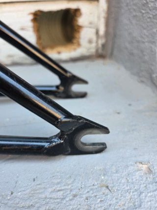 Cuadro y horquilla BMX negro