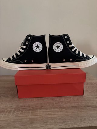 Converse plataforma negras talla 38