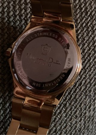 Reloj Massimo Dutti Negro y Dorado mujer