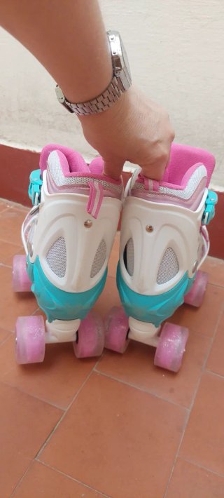 Patines de artístico para niñas con luces