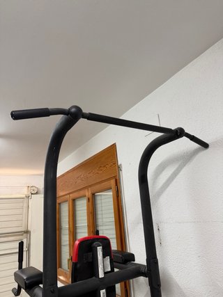 Rack de dominadas y fondos Weider