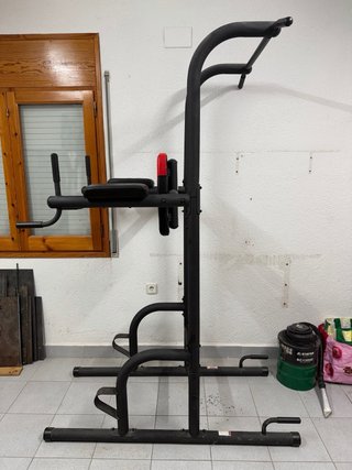 Rack de dominadas y fondos Weider