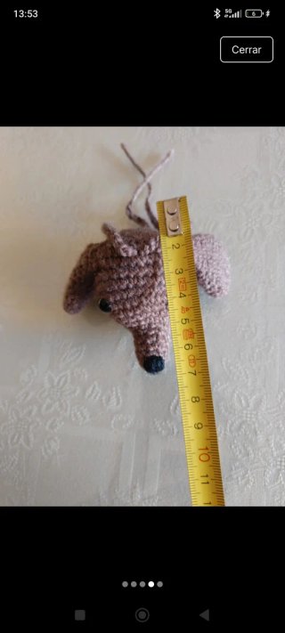 Cabeza de perrito crochet