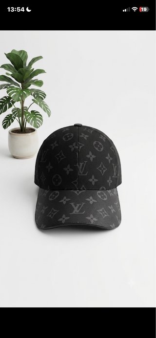 Gorra Louis Vuitton Monogram Negra/Gris
