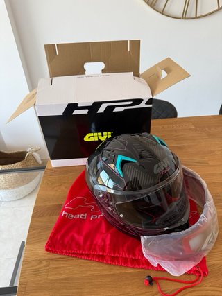 Casco Moto Integral Talla M Negro