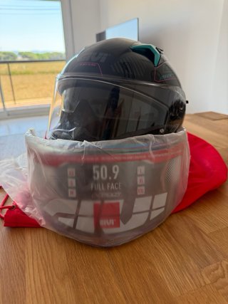 Casco Moto Integral Talla M Negro