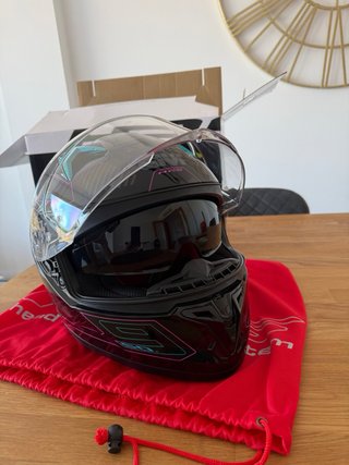 Casco Moto Integral Talla M Negro