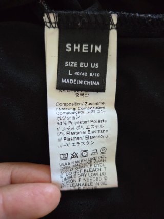 Vestido negro corto de tul con cerezas | SHEIN