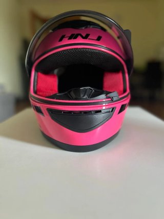 Casco Moto Integral HNJ Rosa Talla S