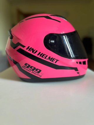 Casco Moto Integral HNJ Rosa Talla S