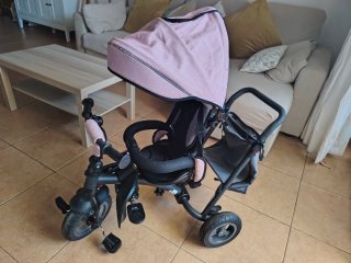 Bicicleta carrito infantil rosa