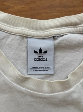 Camiseta Adidas Blanca y Negra