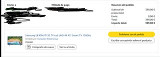 Samsung 43 UHD 4K Smart TV UE43NU7192