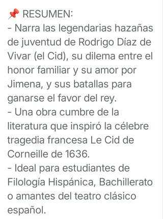 Libro: Las Mocedades del Cid.