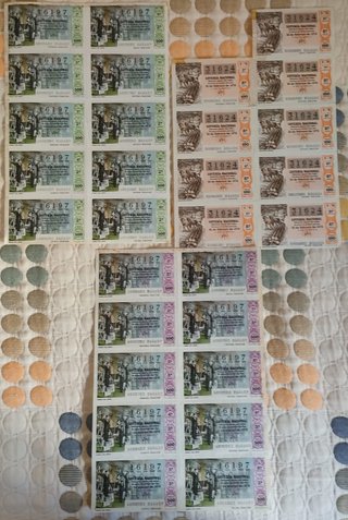 23 Billetes Lotería Nacional 1978